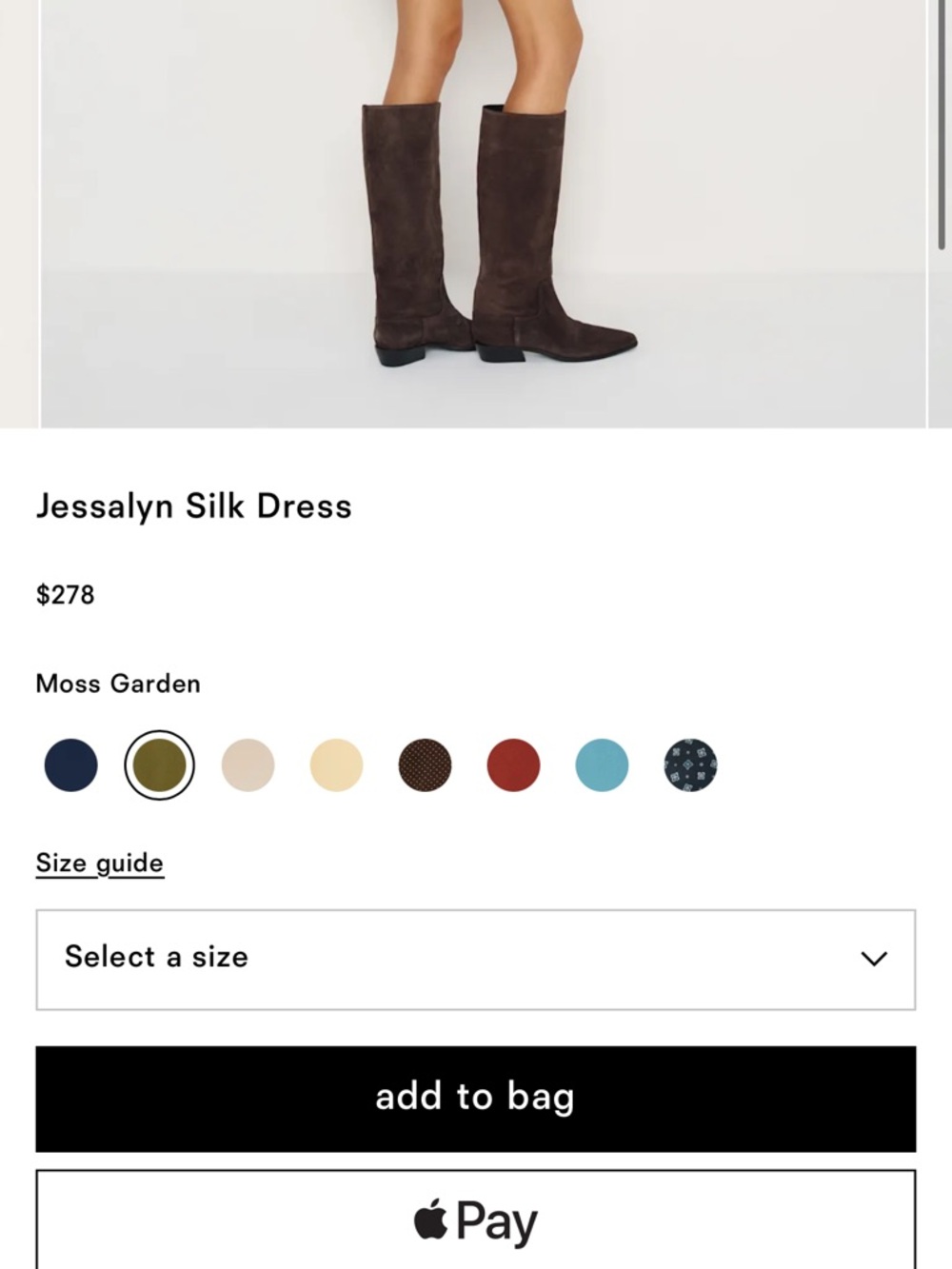 Reformation Jessalyn Silk Dress - Picture 4 of 9